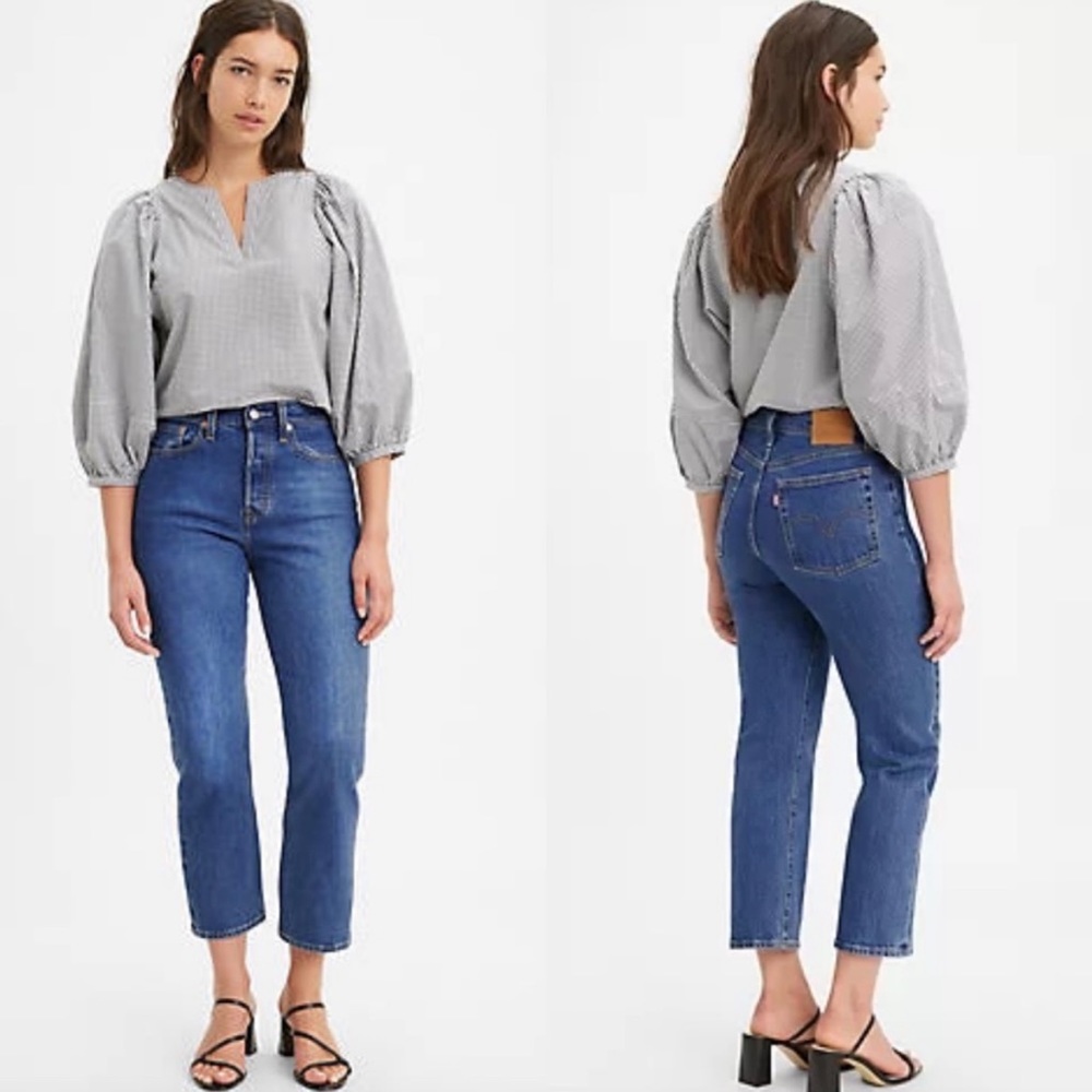 Levi’s Premium Wedgie Straight Crop Jeans (size 25)
